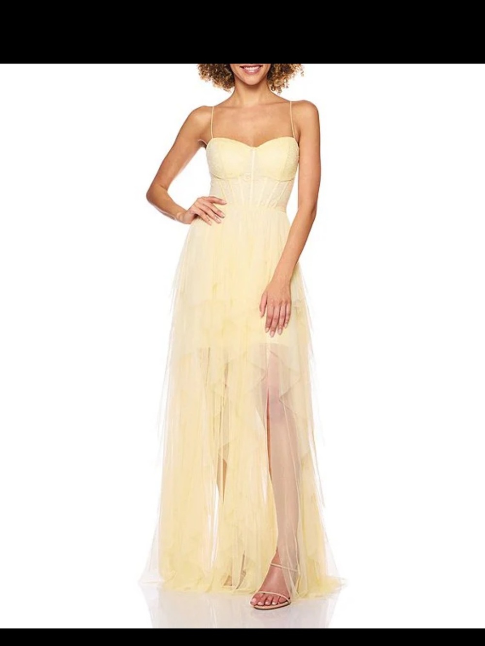 B.Smart yellow tulle dress size 12